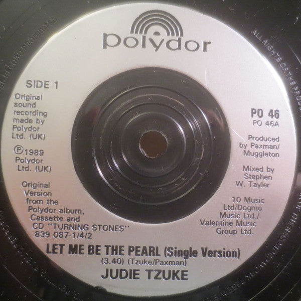 Judie Tzuke : Let Me Be The Pearl (7", Single)