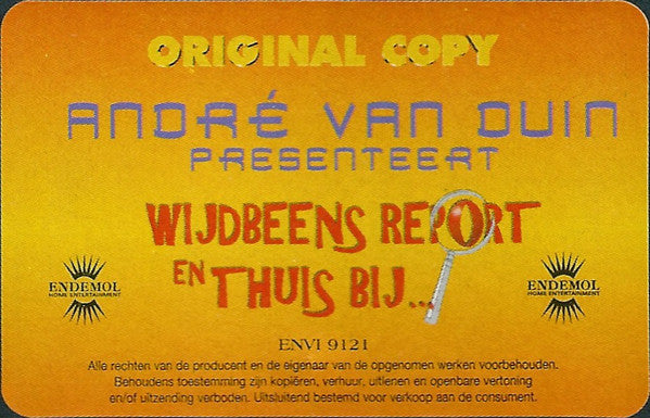 André van Duin : Presenteert Wijdbeens Report En Thuis Bij... (VHS, PAL)