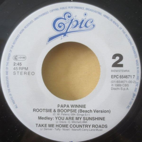 Papa Winnie : Rootsie & Boopsie (7", Single)