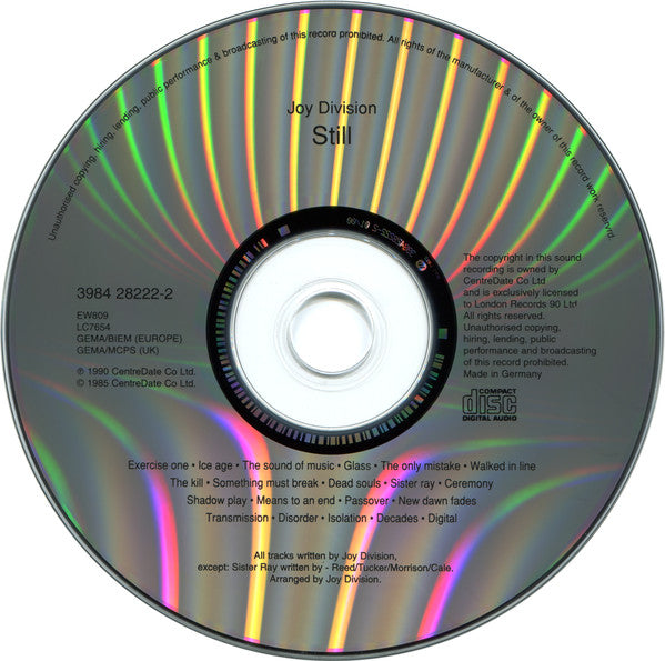 Joy Division : Still (CD, Album, RE, WMM)