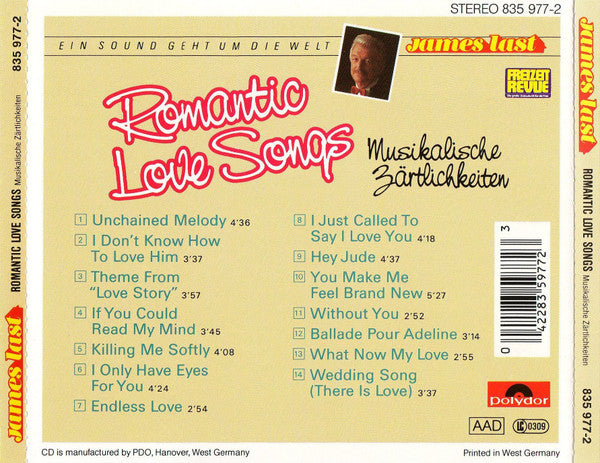 James Last : Romantic Love Songs (Musikalische Zärtlichkeiten) (CD, Comp)