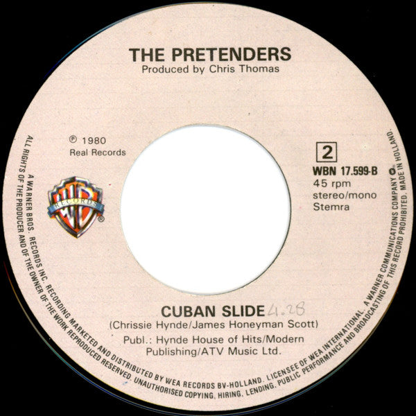 The Pretenders : Talk Of The Town (7", Single)