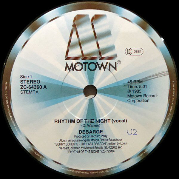 DeBarge : Rhythm Of The Night (12")
