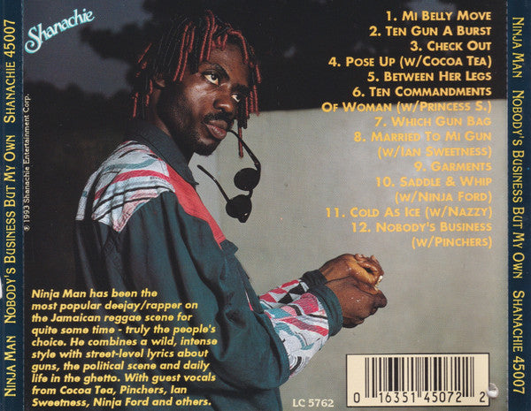 Ninjaman : Nobody's Business But My Own (CD, Album)