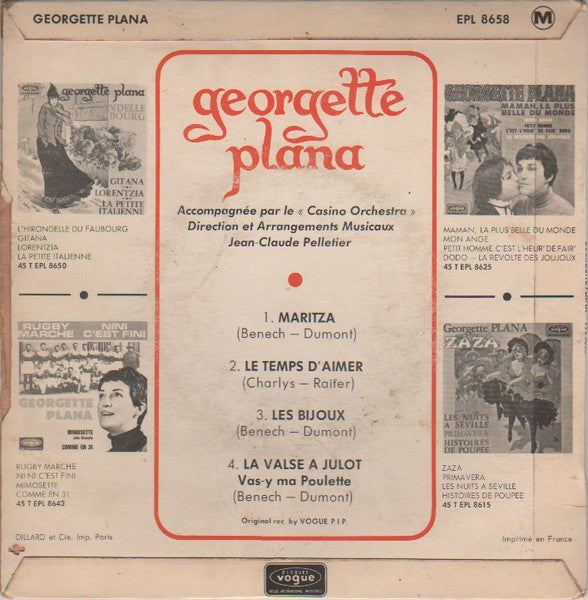 Georgette Plana : Maritza (7", EP)