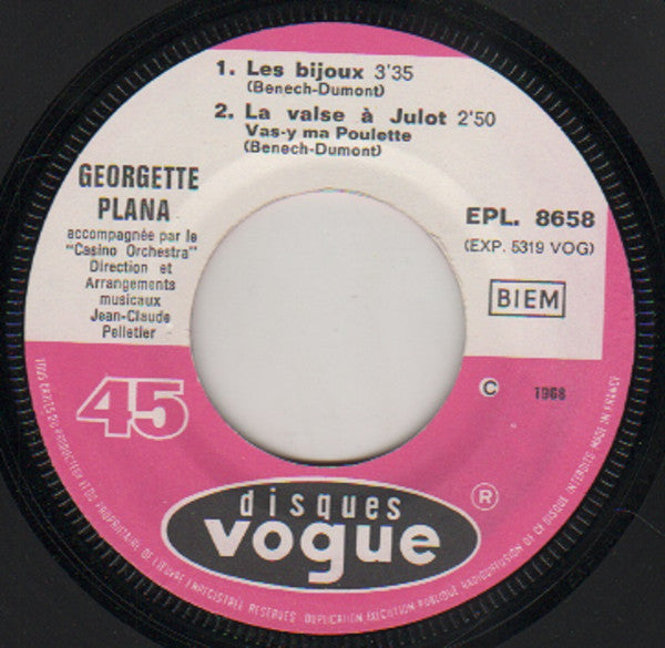 Georgette Plana : Maritza (7", EP)