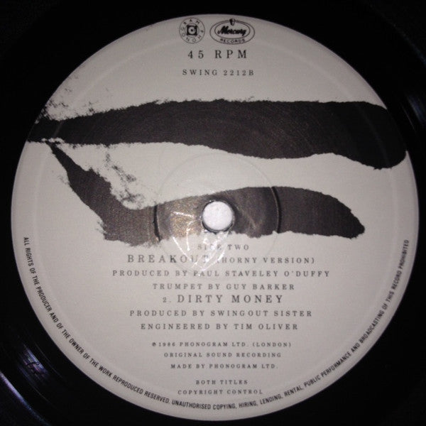 Swing Out Sister : Breakout (12", Ltd)