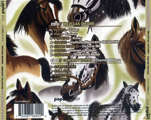 Babasonicos : Mezclas Infame / Cuatro Putitas (2xCD, Comp, Mixed)