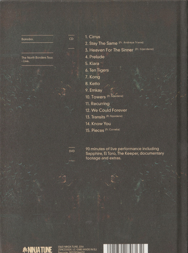 Bonobo : The North Borders Tour Live (CD, Album + DVD, PAL)