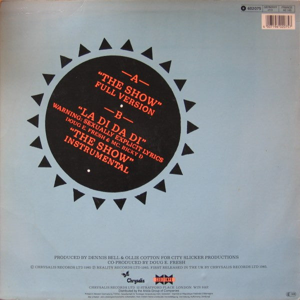 Doug E. Fresh And The Get Fresh Crew : The Show & La Di Da Di (12", Maxi)