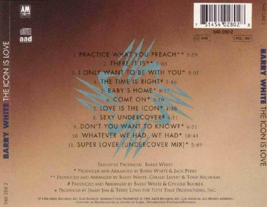 Barry White : The Icon Is Love (CD, Album)