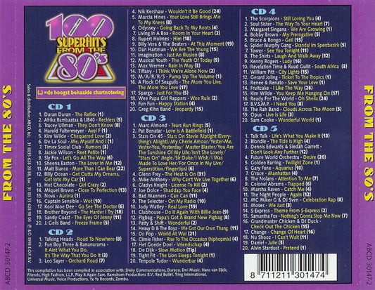 Various : 100 Superhits From The 80's (5xCD, Comp)