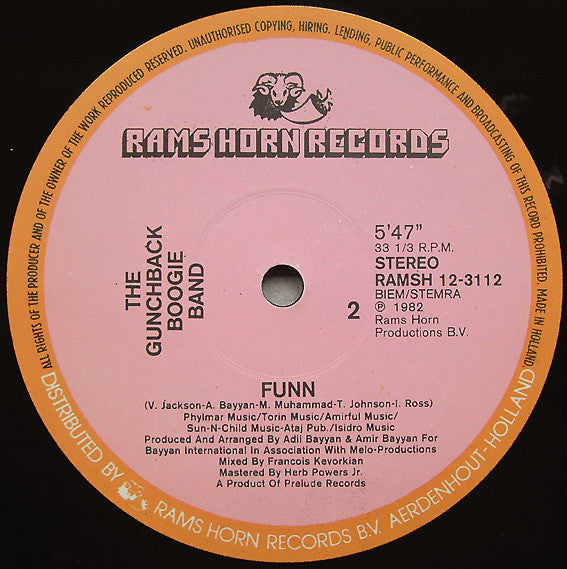 The Gunchback Boogie Band : Funn (12")
