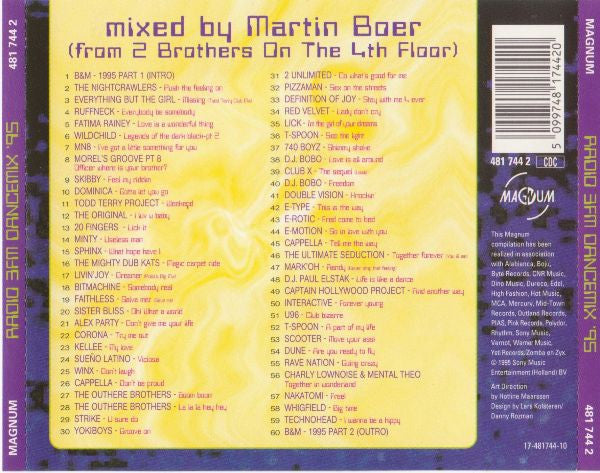 Various : Radio 3FM Dancemix '95 (CD, Mixed)