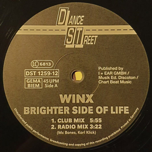 Winx : Brighter Side Of Life (12")