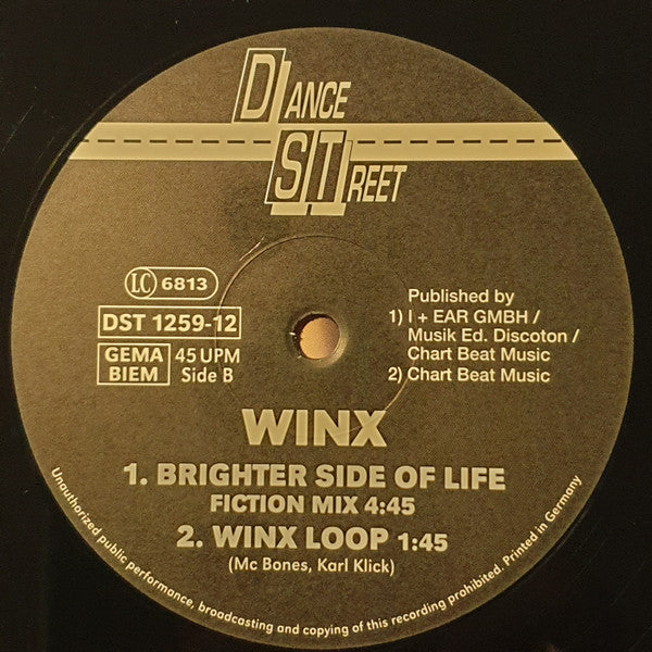 Winx : Brighter Side Of Life (12")
