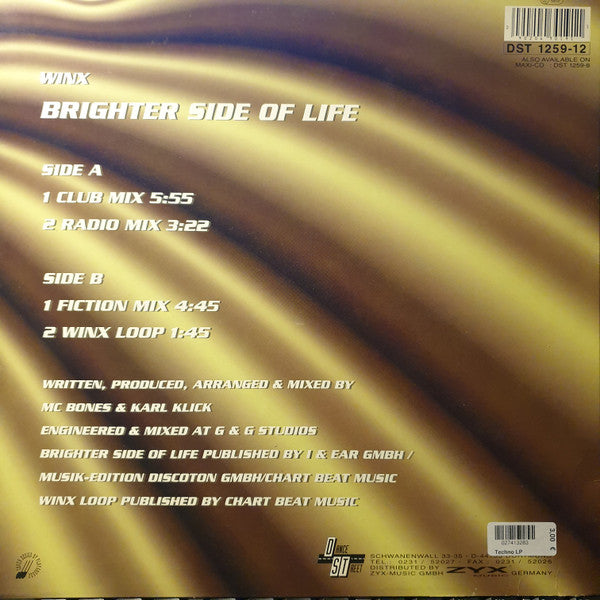 Winx : Brighter Side Of Life (12")
