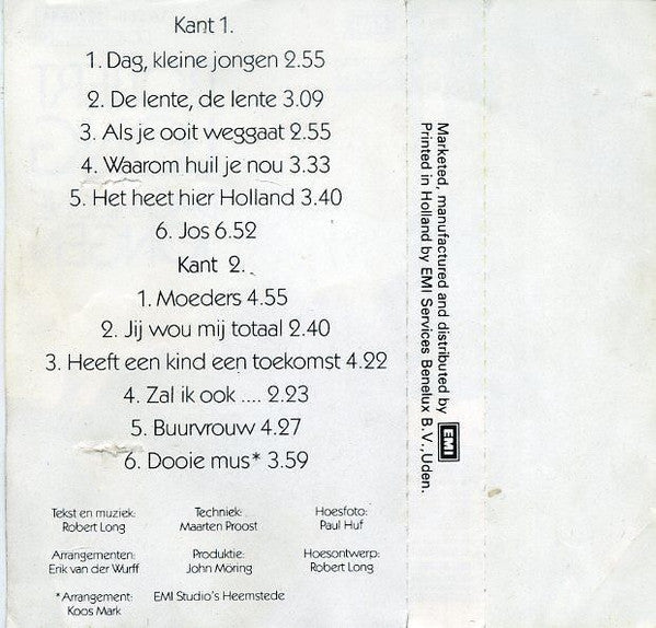 Robert Long : Dag Kleine Jongen (Cass, Album)