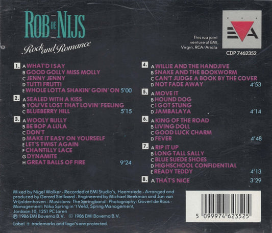 Rob De Nijs : Rock And Romance (CD, Album)
