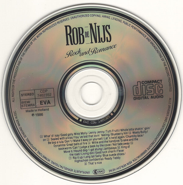 Rob De Nijs : Rock And Romance (CD, Album)