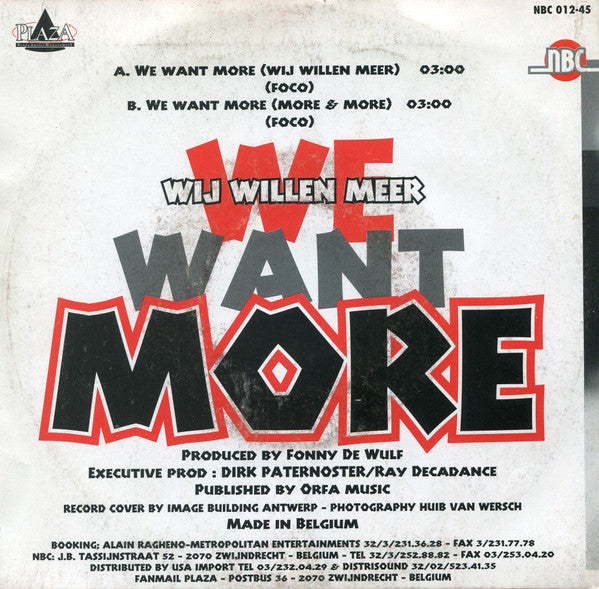 Plaza : We Want More (7")