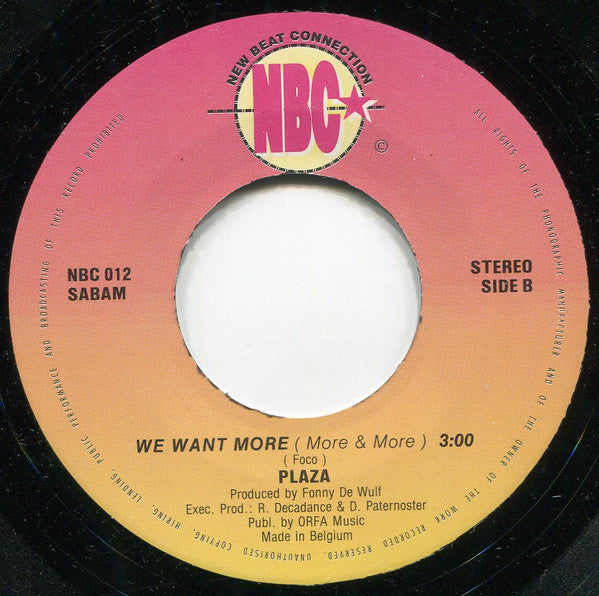 Plaza : We Want More (7")
