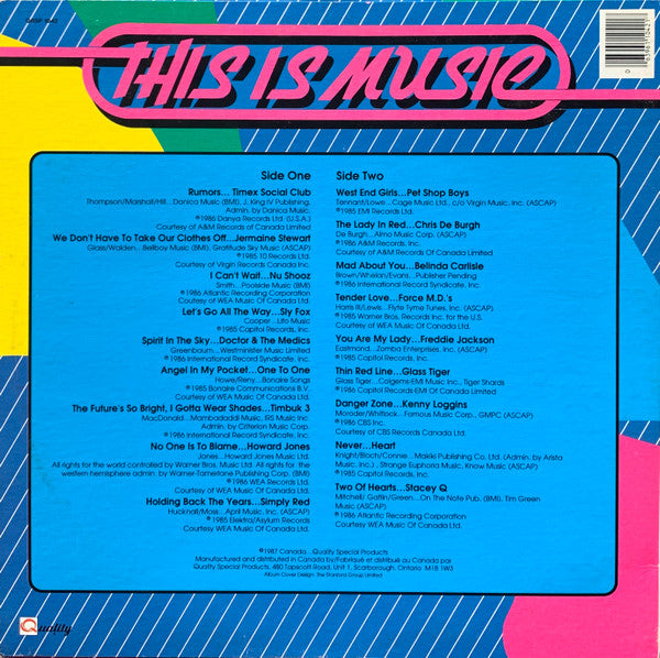Various : This Is Music (LP, Comp)