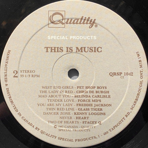 Various : This Is Music (LP, Comp)