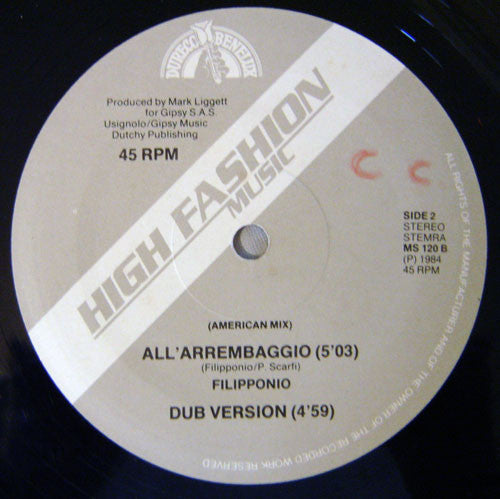 Filipponio : All' Arrembaggio (12", Single)