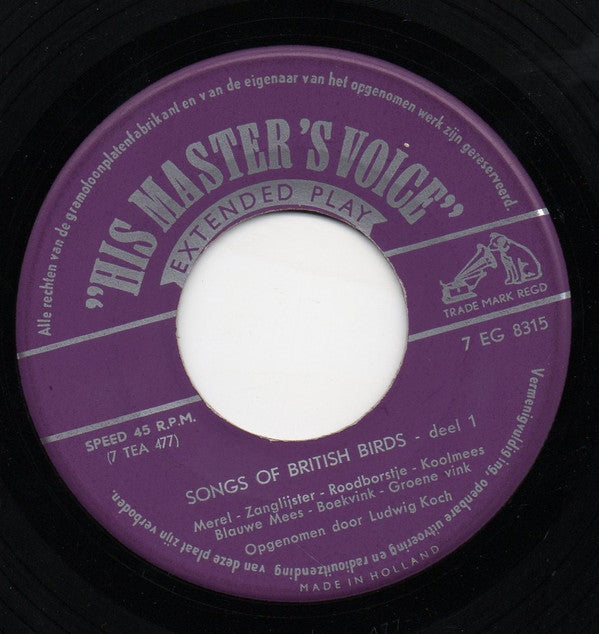 Ludwig Koch : Vogels (2) (7", EP)