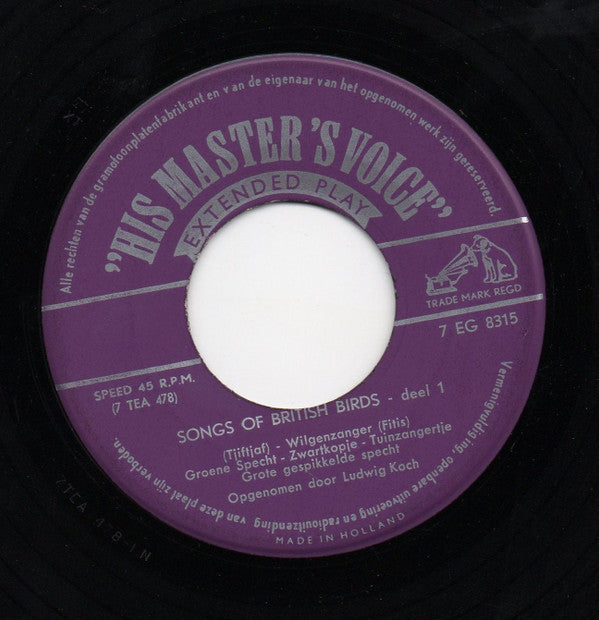 Ludwig Koch : Vogels (2) (7", EP)