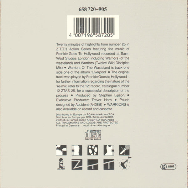 Frankie Goes To Hollywood : Warriors (Compacted) (CD, Single, Mixed, Car)
