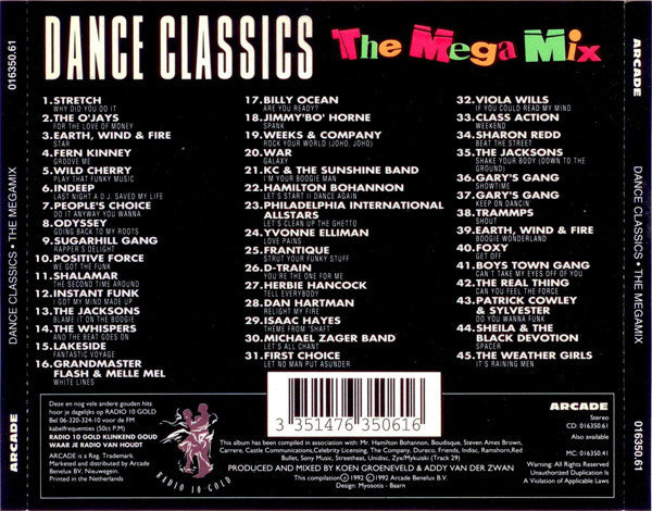 Various : Dance Classics - The Megamix (CD, Mixed)