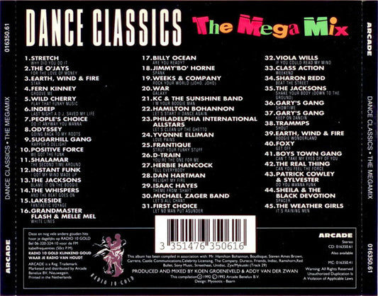 Various : Dance Classics - The Megamix (CD, Mixed)