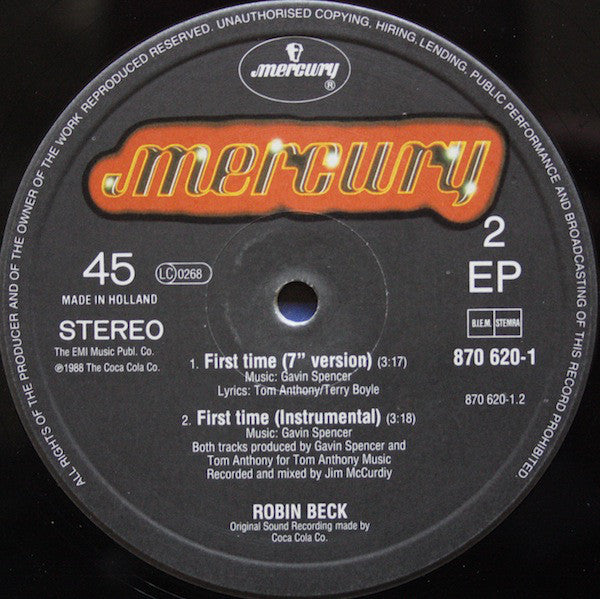 Robin Beck : First Time (12", EP)