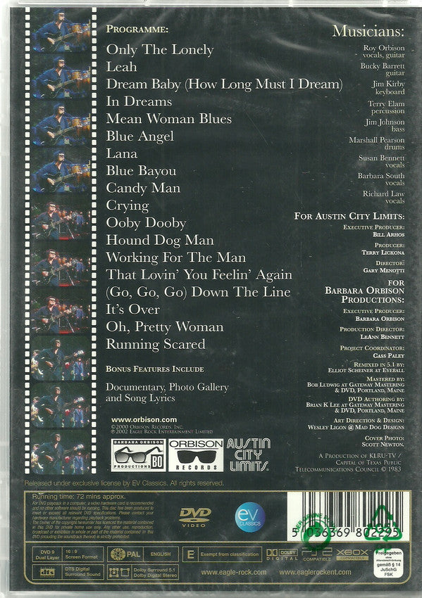 Roy Orbison : Live At Austin City Limits August 5, 1982 (DVD-V, PAL)