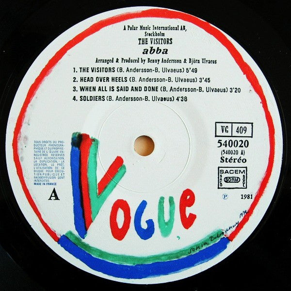 ABBA : The Visitors (LP, Album)