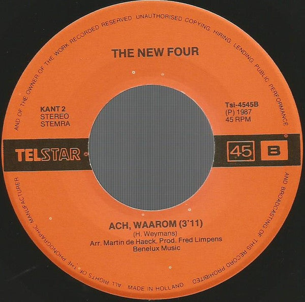New Four : Huil Maar Niet, Kleine Eva (7", Single)