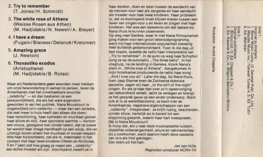 Nana Mouskouri : Een Stem Uit Het Hart (Cass, Comp)
