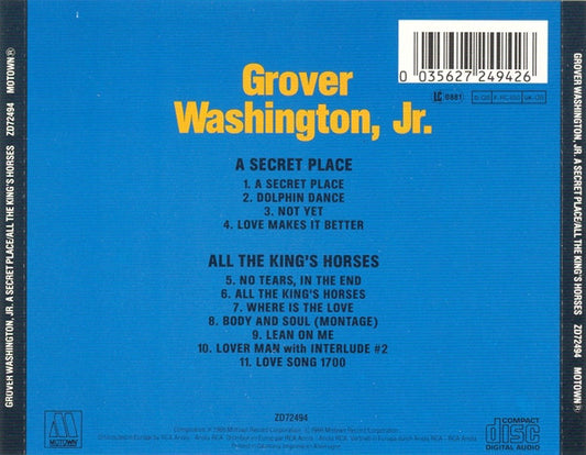 Grover Washington, Jr. : A Secret Place / All The King's Horses (CD, Comp)