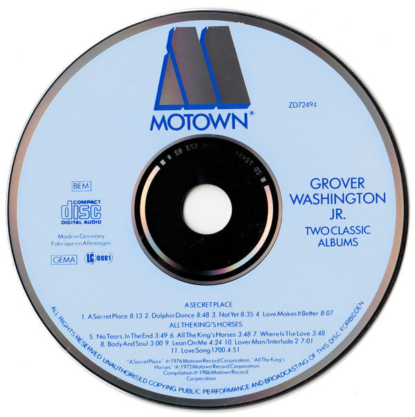 Grover Washington, Jr. : A Secret Place / All The King's Horses (CD, Comp)