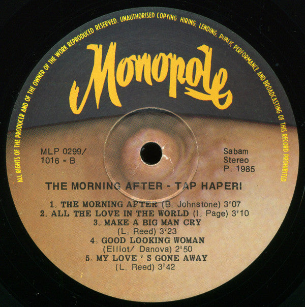 Tap Heperi : The Morning After (LP)
