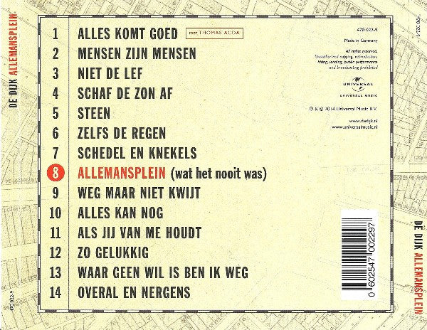 De Dijk : Allemansplein (CD, Album)