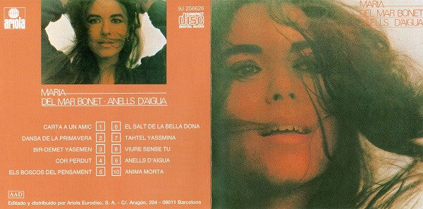 Maria del Mar Bonet : Anells D'aigua (CD, Album, RE)