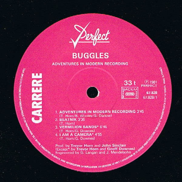 Buggles* : Adventures In Modern Recording (LP, Album)