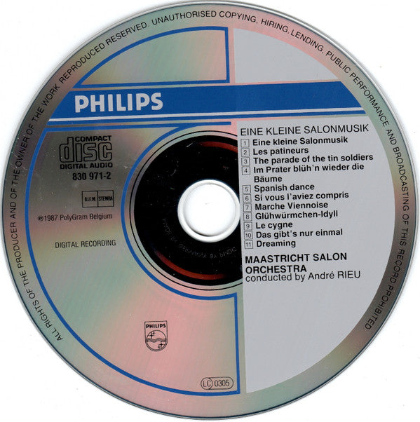 Maastrichts Salon Orkest Conducted By André Rieu : Eine Kleine Salonmusik (CD, Album, RP)