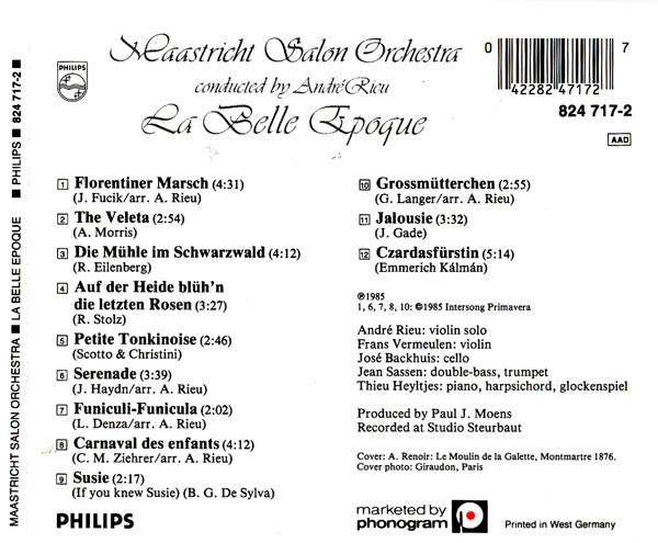 Maastrichts Salon Orkest Conducted By André Rieu : La Belle Epoque (CD, Album, RE)