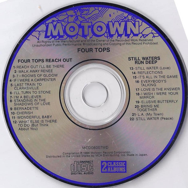 Four Tops : Reach Out / Still Waters Run Deep (CD, Comp)