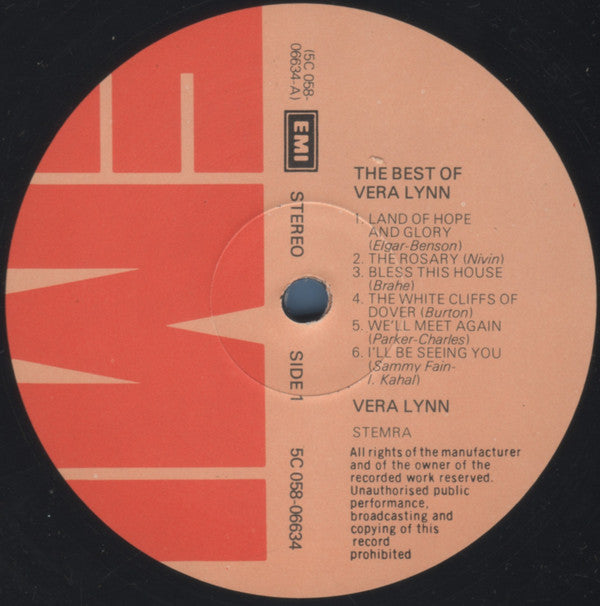 Vera Lynn : The Best Of Vera Lynn (LP, Comp)