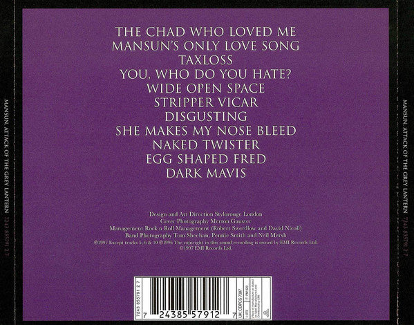 Mansun : Attack Of The Grey Lantern (CD, Album, Ude)